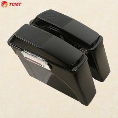 Saddlebags W Speaker Lids For Harley Touring Road King Electra Glide 94-13 Dyna