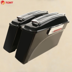 Saddlebag w/Top Rail Light For Harley Road Street Electra Glide King Ultra 94-13