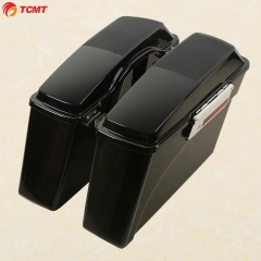 Saddlebags W Speaker Lids For Harley Touring Road King Electra Glide 94-13 Dyna