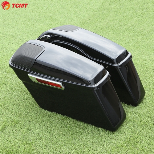 Hard Saddlebag W/ 5 x 7" Speaker Grill For Harley Touring Road Glide 2014-2019