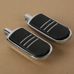 Pedane poggiapiedi cromate StreamLiner per Harley FLH Touring FLST Softail