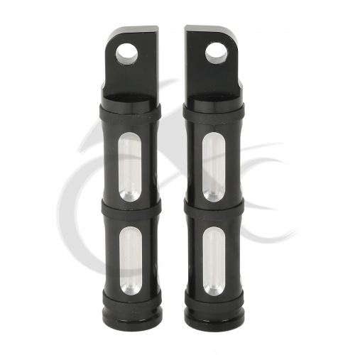 Black Footpeg Foot Rests For Harley Touring FLHT Sportster XL Dyna Softail