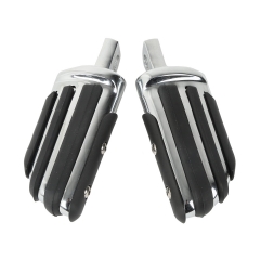Chrome Driver Pilot Male Mount-Style Footpegs For Harley Touring Softail 86-13
