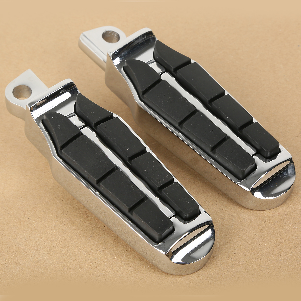 TCMT Chrome Motorcycle Footrest FootPegs For Harley Davidson Male-mount