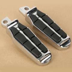 Chrome Motorcycle Footrest FootPegs For Harley Davidson Male-mount Style Footpeg