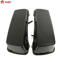 Black Saddlebag Lid w/ Dual 6