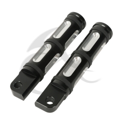Black Footpeg Foot Rests For Harley Touring FLHT Sportster XL Dyna Softail