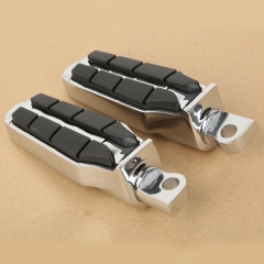 Chrome Motorcycle Footrest FootPegs For Harley Davidson Male-mount Style Footpeg