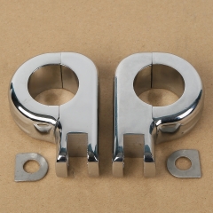 Foot Pegs Mount Kit For Harley Engine Guard Bars 1 1/4