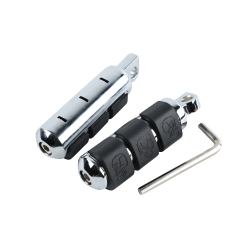 Anti Vibration Rubber Footpegs For Harley Davidson Softail FXST Dyna FX XL