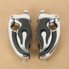 L&R Flamin Switchblade Footpeg Pegs With Male Mount For Harley Sportster Softail