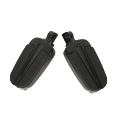Black High Way Foot peg Footrests For Harley Street Road Glide Dyna TCMT