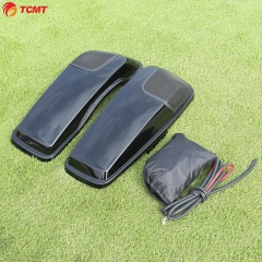 Saddlebag Lid Speaker Cutouts W/ Grill For Harley Touring Road Glide 2014-2018