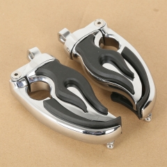 L&R Flamin Switchblade Footpeg Pegs With Male Mount For Harley Sportster Softail