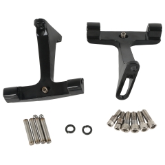Black Rear Floorboard Footboard Bracket For Harley Electra Glide FLHTCUL 15-16