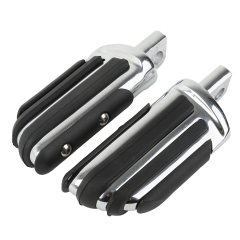 Chrome Driver Pilot Male Mount-Style Footpegs For Harley Touring Softail 86-13
