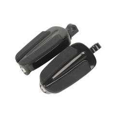 Black High Way Foot peg Footrests For Harley Street Road Glide Dyna TCMT