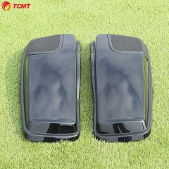 Saddlebag Lid Speaker Cutouts W/ Grill For Harley Touring Road Glide 2014-2018