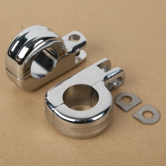 Foot Pegs Mount Kit For Harley Engine Guard Bars 1 1/4