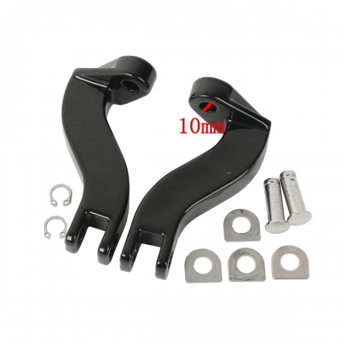 FOR Harley Davidson Touring 93-16 15 Passenger Rear Foot Peg Mount Kits Black