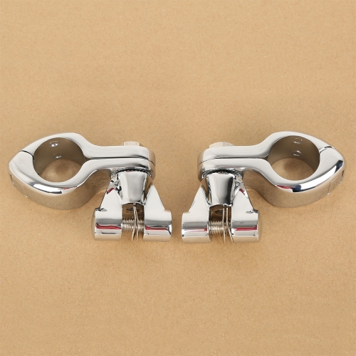 32mm 1 1/4" Engine Guard Footpeg Clamps Mounting Kit For Harley Honda Yamaha