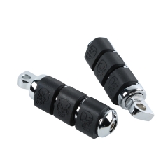 Anti Vibration Rubber Footpegs For Harley Davidson Softail FXST Dyna FX XL