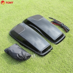 Saddlebag Lid Speaker Cutouts W/ Grill For Harley Touring Road Glide 2014-2018