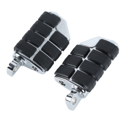 Chrome Male Mount Footpegs For Harley Softail Sportster Glide Fat Boy Road King