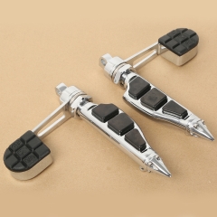 Male-mount-Stiletto-Footpegs-Footrest-Stirrup-Fits-Harley-Dyna-Softail-Sportster