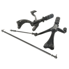 Black Forward Controls w/ Pegs Levers For 2004-2013 Harley Sportster 1200 883