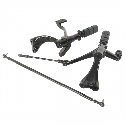 Black Forward Controls w/ Pegs Levers For 2004-2013 Harley Sportster 1200 883