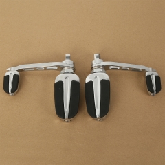 Slipstream Male Mount footpegs W/ Heel Foot Rest For Harley FXDF Fatboy Softail