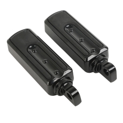Black Male Mount FootPegs Footrests For Harley Electra Street Road King Glide