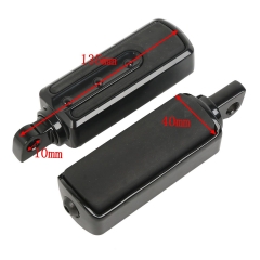 Black Male Mount FootPegs Footrests For Harley Electra Street Road King Glide