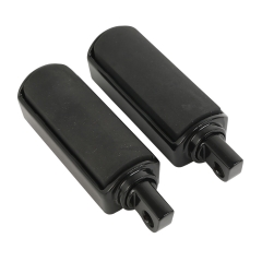 Black Male Mount FootPegs Footrests For Harley Electra Street Road King Glide