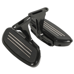 Black Streamline Floorboard For Harley Touring Road King Glide 2010-2013