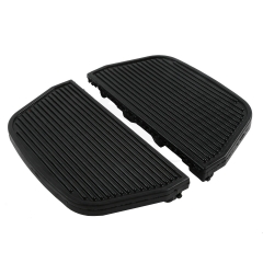 Rear Rubber Footboards Foot Pegs Pad For Harley Dyna Fat Bob Touring Road Glide