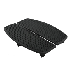 Black Rubber Insert Footboard Foot Pegs Pad For Harley Davison Touring Road King