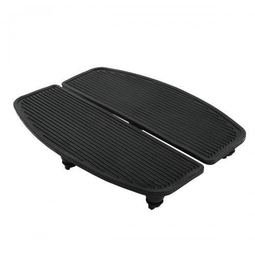 Black Rubber Insert Footboard Foot Pegs Pad For Harley Davison Touring Road King