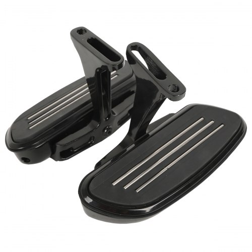 Black Streamline Floorboard For Harley Touring Road King Glide 2010-2013