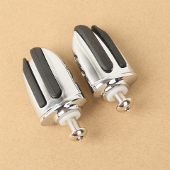 Chrome Pilot Shifter Pegs w/ Bolt For Harley Softail Dyna Night Train Bad Boy