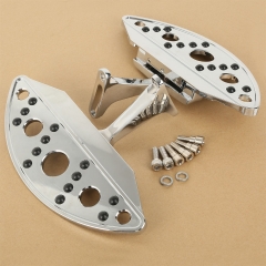Semi-Circle Billet Passenger Floorboard For Harley Touring Electra Street Glide