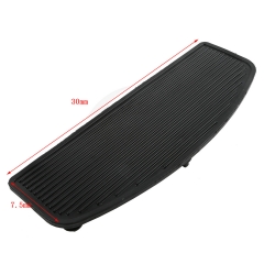 Black Rubber Insert Footboard Foot Pegs Pad For Harley Davison Touring Road King