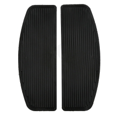 Black Rubber Insert Footboard Foot Pegs Pad For Harley Davison Touring Road King