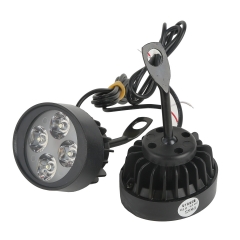 2x Universal Motorcycle LED Running Driving Fog Head Spot Light Lamps Headlight