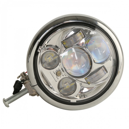 5-3/4" LED Headlight Projector HeadLight Lamp w/ Housing For Harley XL1200X Dyna