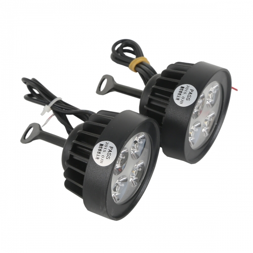 2x Universal Motorcycle LED Running Driving Fog Head Spot Light Lamps Headlight