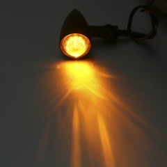 Metal Black LED Turn Signal For Harley Sportster Dyna Softail Bobber Chopper