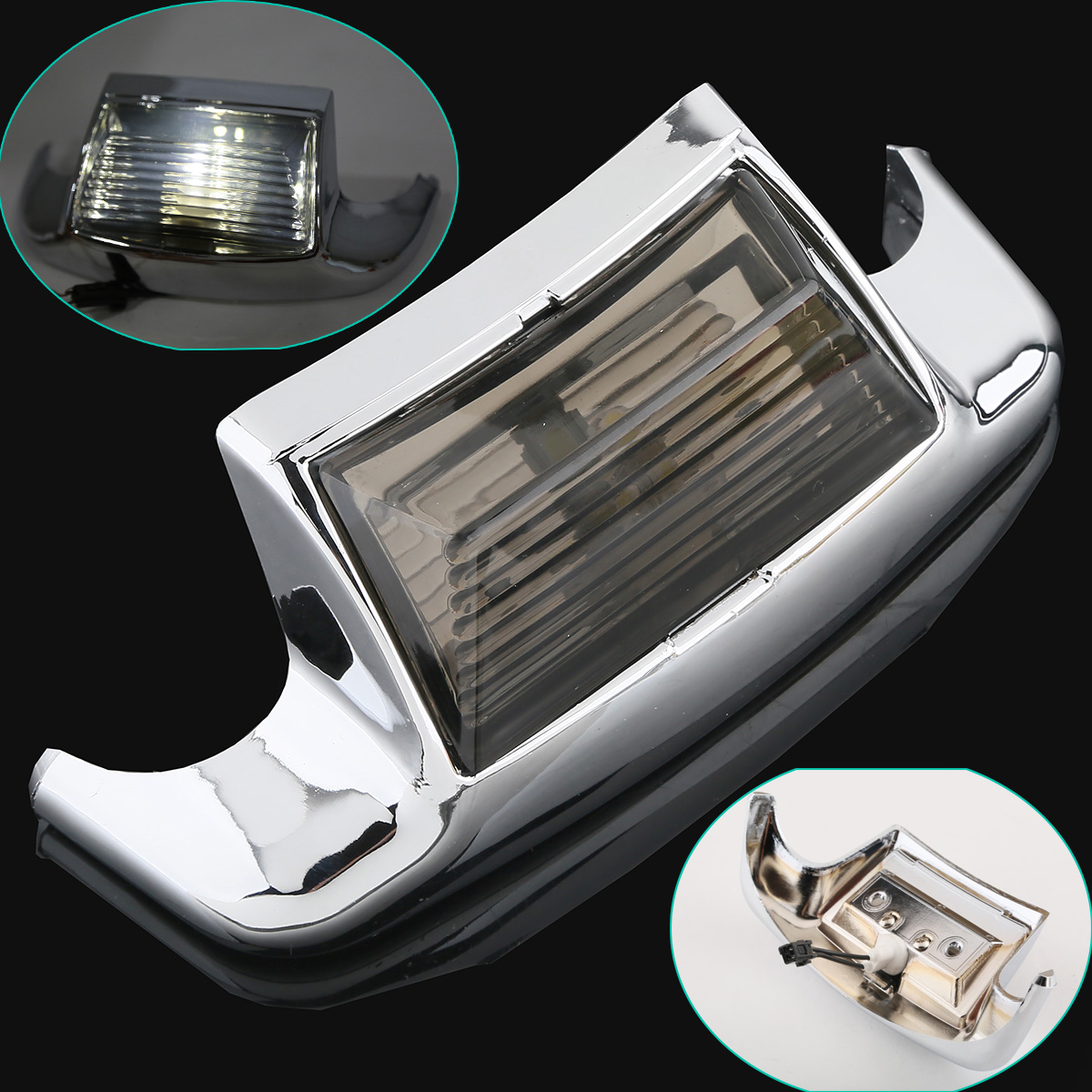 Smoke ABS Front Fender Tip Light For Harley FLHTCU Ultra Classic Electra Glide