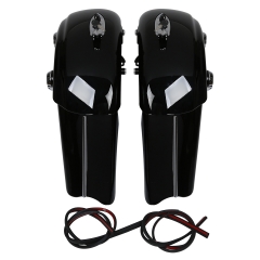 TCMT XF2906F18-03 Painted Black Saddle Bag W/ Electronic Latch Lid For Indian Chieftain Roadmaster